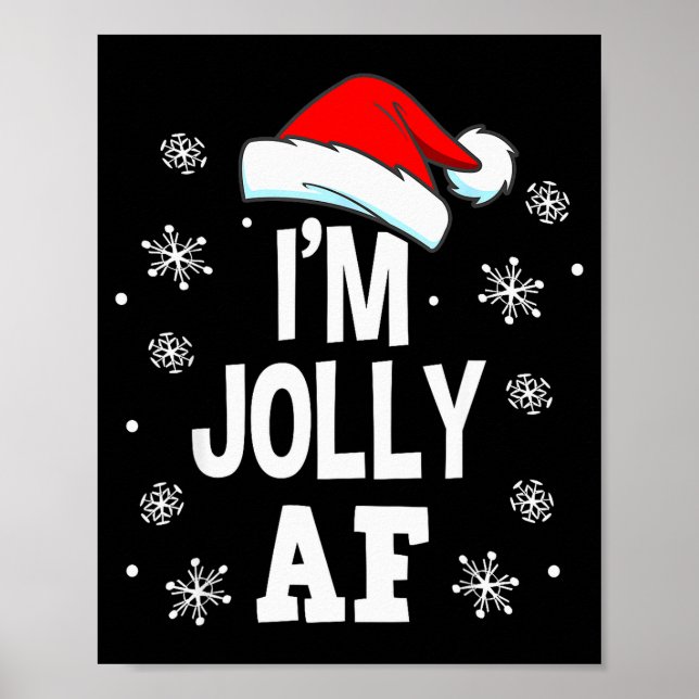 Poster Funny Christmas Naughty Adults Pajama, Santa I'm J (Devant)