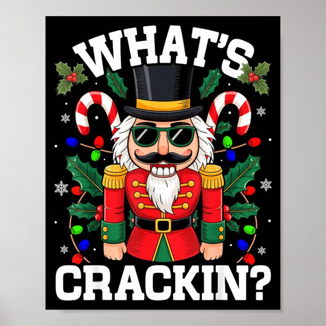 Poster Funny Christmas Nutcracker Men Kids N Boys Whats C (Devant)