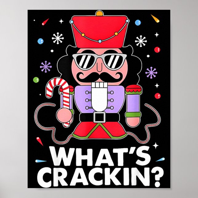 Poster Funny Christmas Nutcracker Men Kids Teen Boys What (Devant)