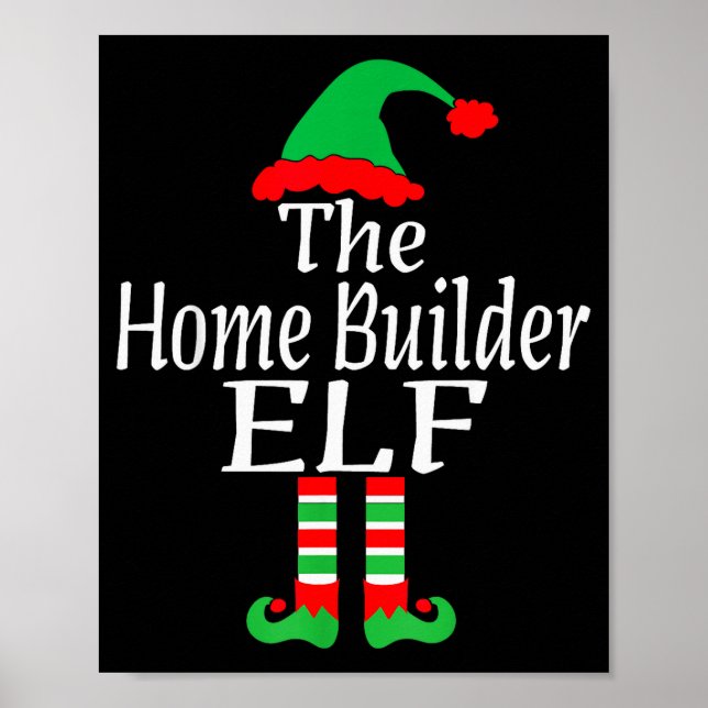 Poster Funny Christmas The Home Builder Elf Developer Arc (Devant)