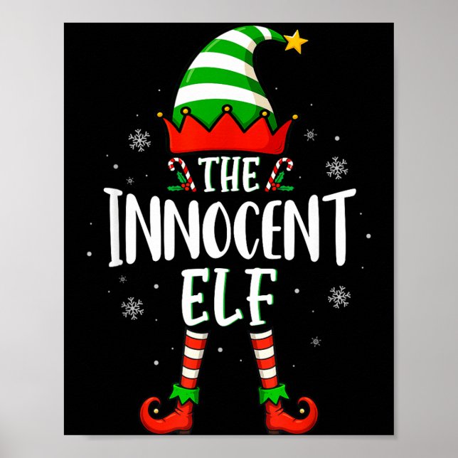 Poster Funny Christmas The Innocent Elf Family Matching X (Devant)