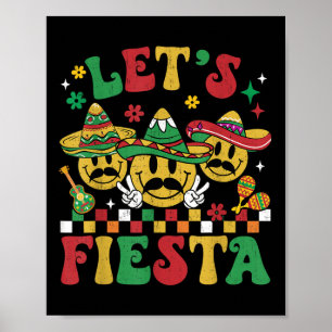 Poster Funny Cinco De Mayo Super Lets Fiesta Smile Men W