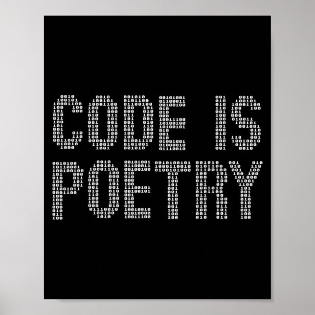 Poster Funny Code Is Etry Saying Quote Programer Gift  (Devant)