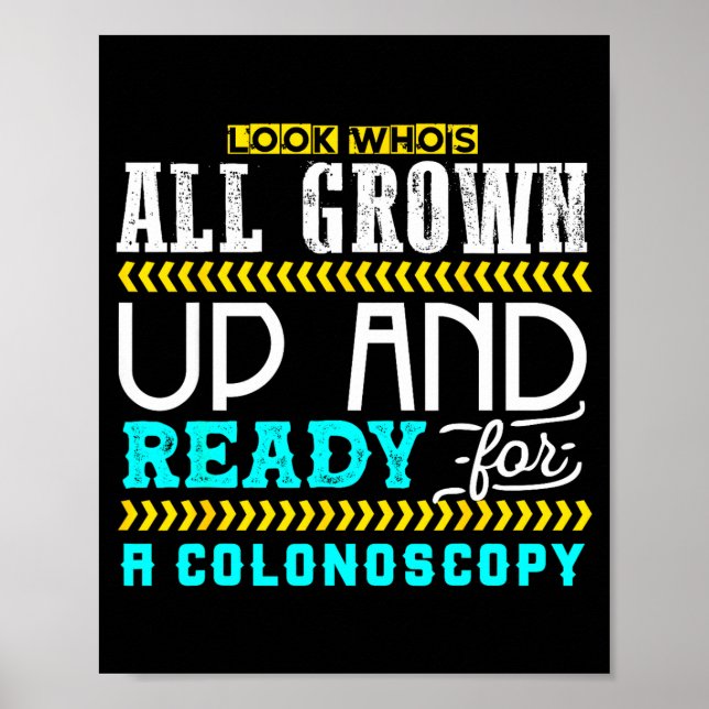 Poster Funny Colonoscopy Joke Medical Humor Checkup  (Devant)