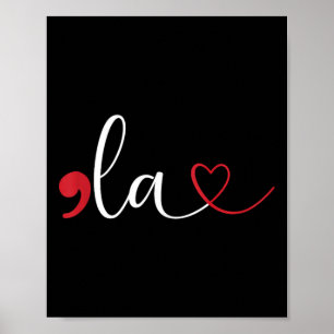 Poster Funny Comma La Kamala Harris Ponctuation La Elseli