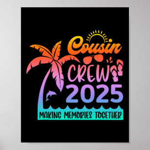 Poster Funny Cousin Crew 2025 Summer Group Making Memorie