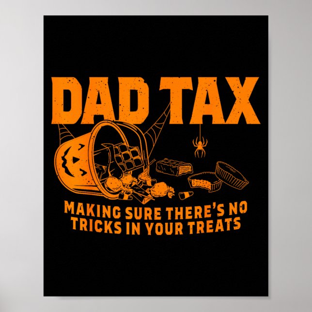 Poster Funny Dad Tax Halloween  (Devant)