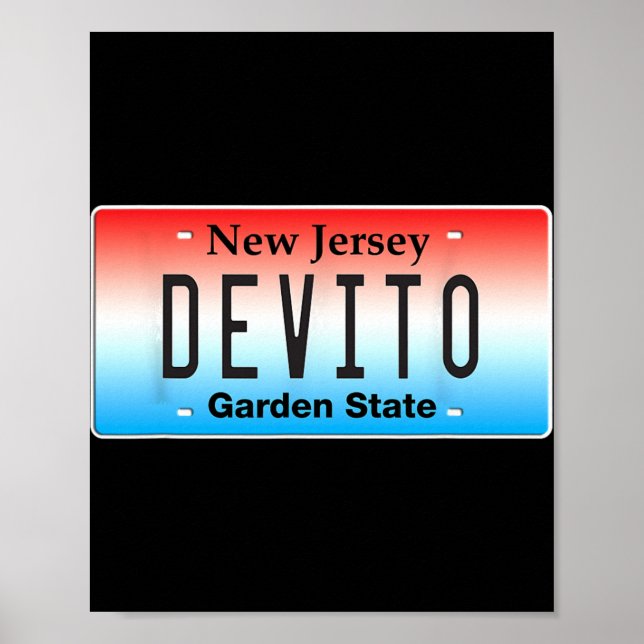 Poster Funny Devito New Jersey Italian American Nj Cutlet (Devant)