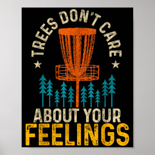 Poster Funny Disc Golf Apparel Co. Les arbres de Disc Gol