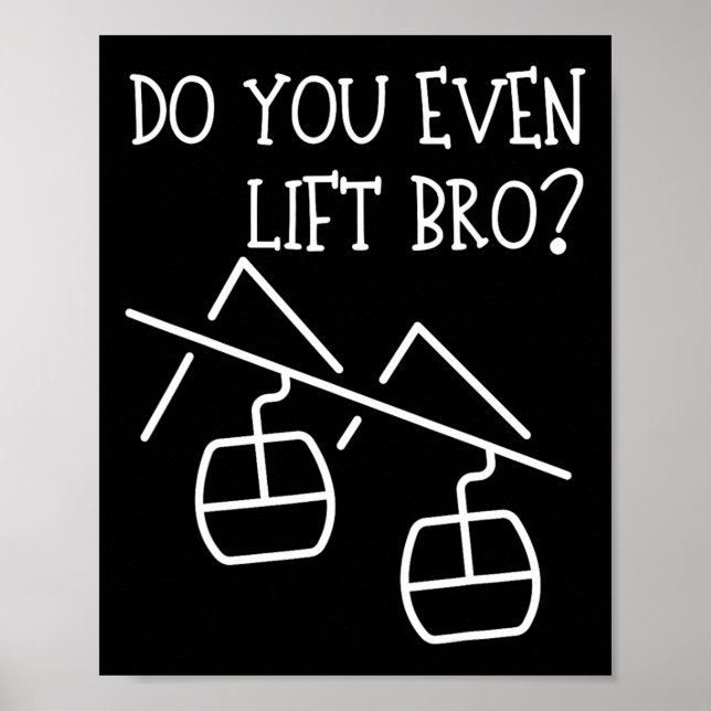 Poster Funny Do You Even Lift  (Devant)