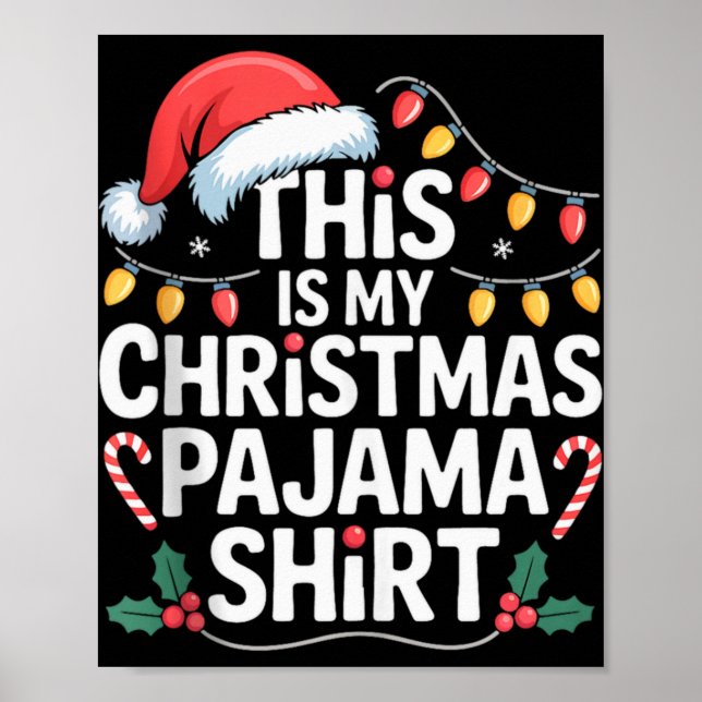 Poster Funny Family Xmas Men Women Kids This Is My Christ (Devant)