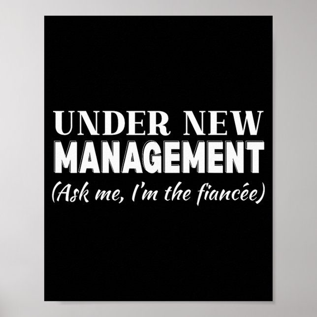 Poster Funny Fiancee Under New Management Matching Fiance (Devant)