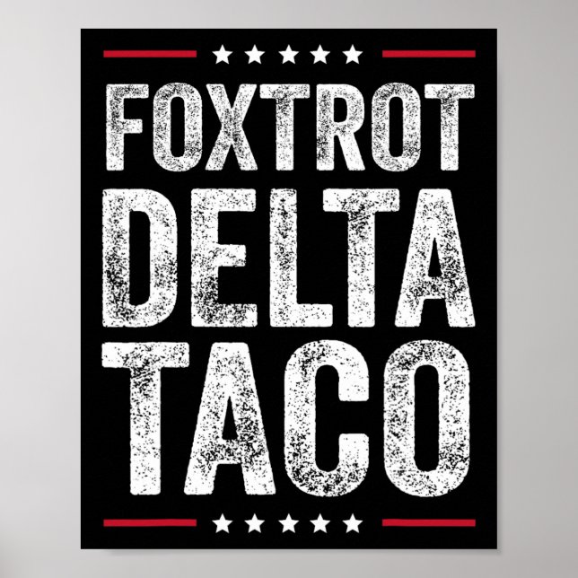 Poster Funny Foxtrot Delta Taco2 (Devant)