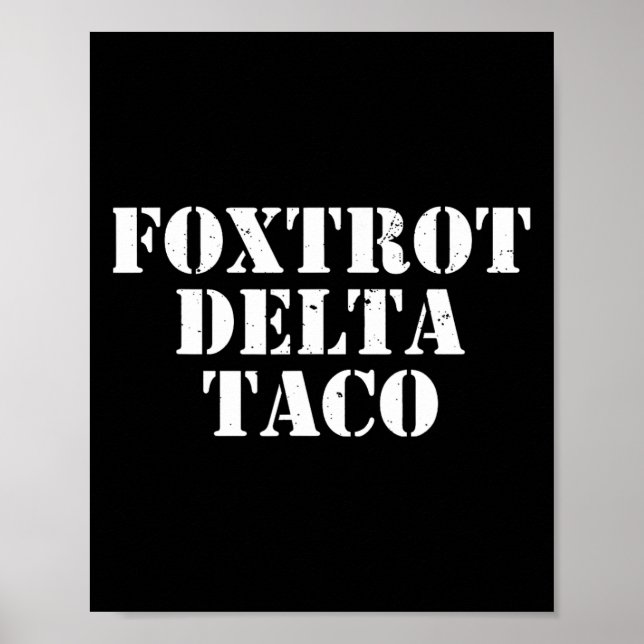 Poster Funny Foxtrot Delta Taco7 (Devant)
