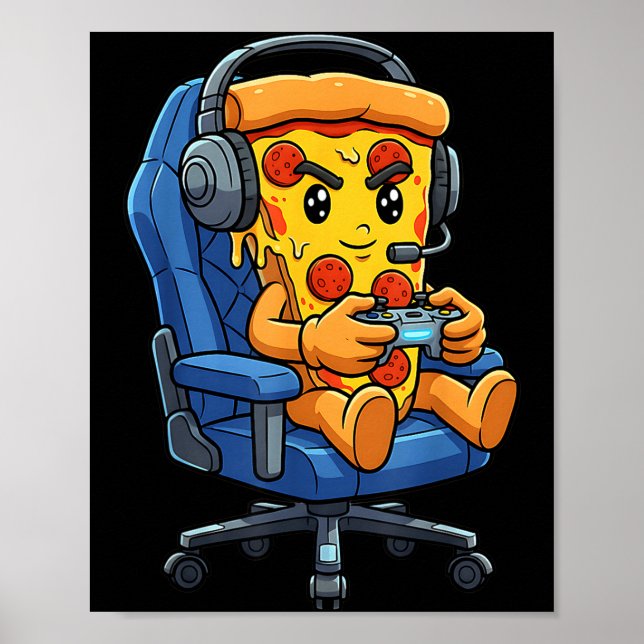 Poster Funny Gamer Zza Gaming Video Game Enthusiast Boys  (Devant)