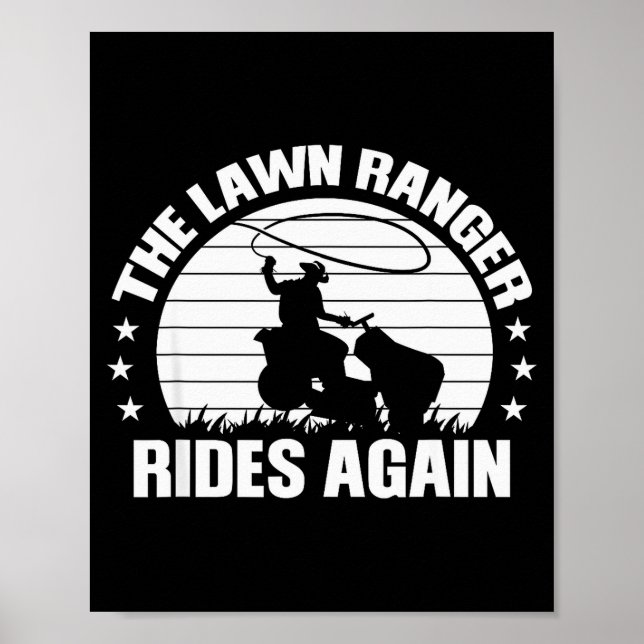 Poster Funny Garden And Mow Fields Sayings The Lawn Range (Devant)