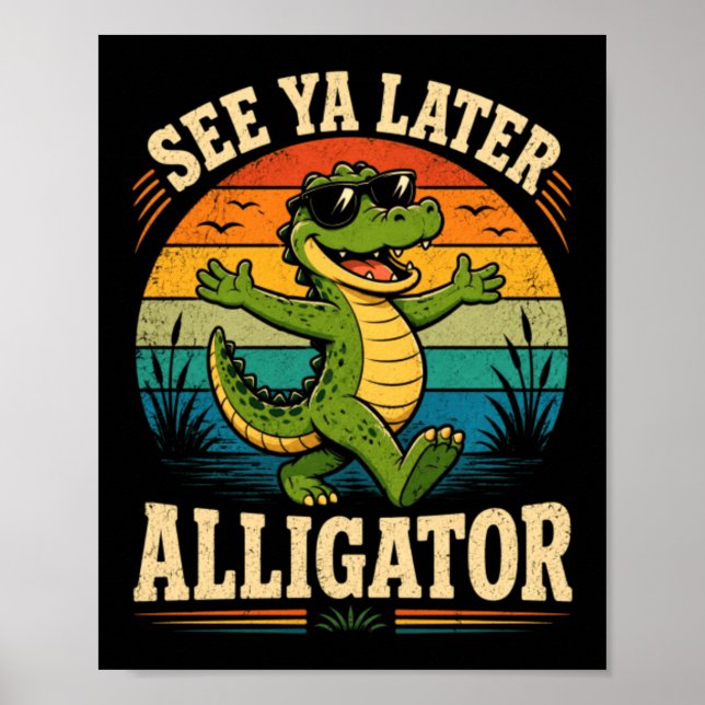 Poster Funny-Gator-Goodbye- (Devant)