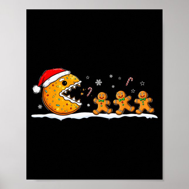 Poster Funny Gingerbread Christmas Cookie Baking Boys Gir (Devant)