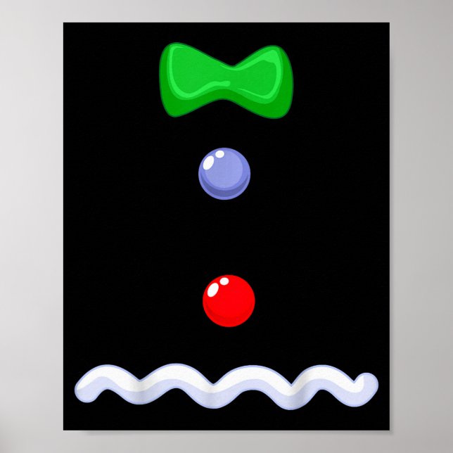 Poster Funny Gingerbread Man Christmas Costume  (Devant)