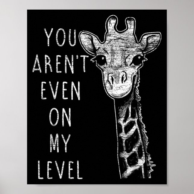 Poster Funny Giraffe  (Devant)