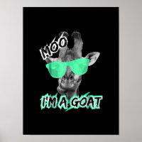 Funny Giraffe Moo Dans le zoo de Goat