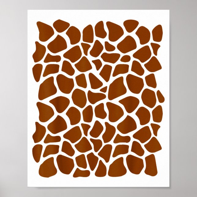 Poster Funny Giraffe Pattern Lazy Halloween Costume  (Devant)