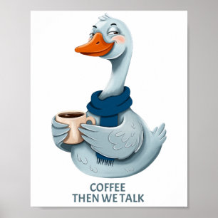 Poster Funny Goose Coffee – Café Ensuite On Parle