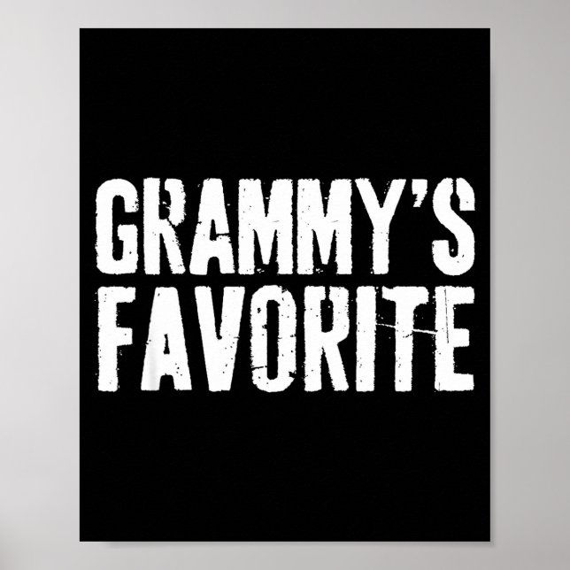 Poster Funny Grammy’s Favorite Funny Grandparent Granhild (Devant)