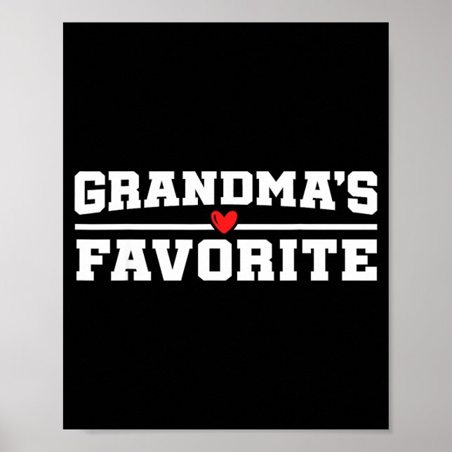 Poster Funny Grandparent Favorite Granhild  (Devant)