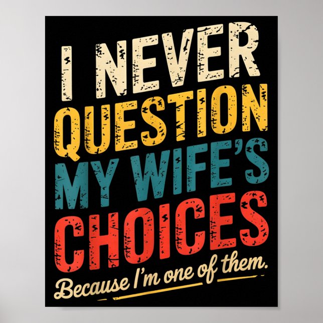 Poster Funny Groovy Dad Joke Quote For Husband Fathers Da (Devant)
