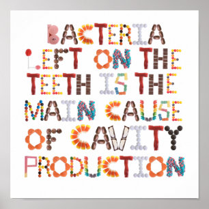 Poster Funny Halloween Art for Dentist 