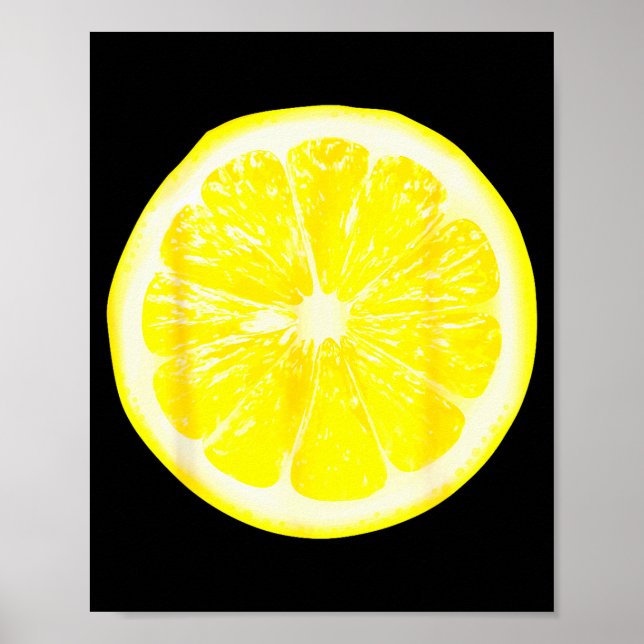 Poster Funny Halloween Yellow Lemon Costume Fruit Costume (Devant)