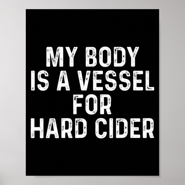 Poster Funny Hard Cider  (Devant)