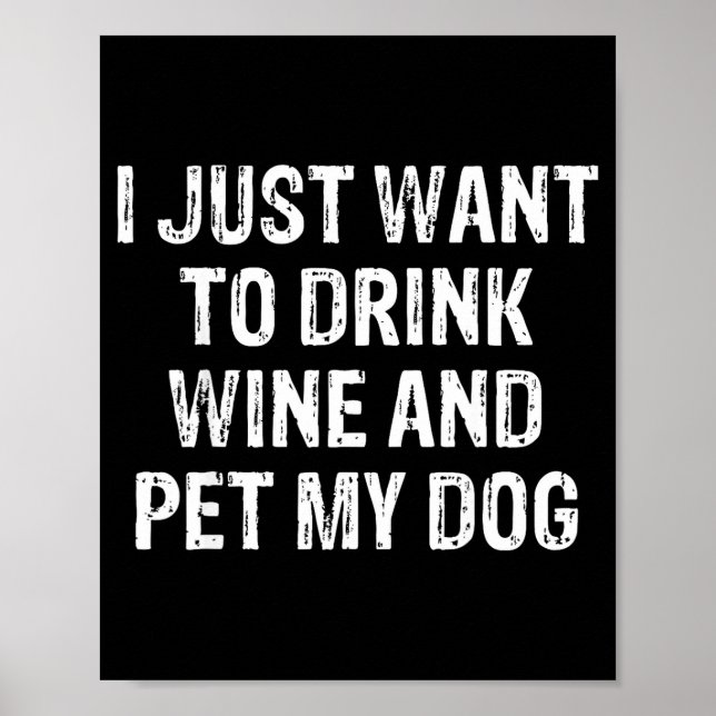 Poster Funny Humor Puppy Lover Cute Fun Animals And Sarca (Devant)