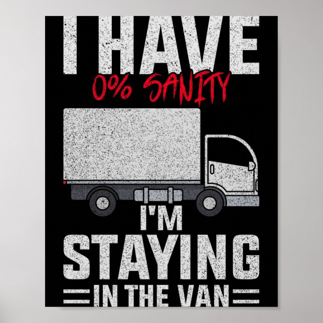 Poster Funny I'm Staying In Tha Van Phasmophobia Man Wome (Devant)