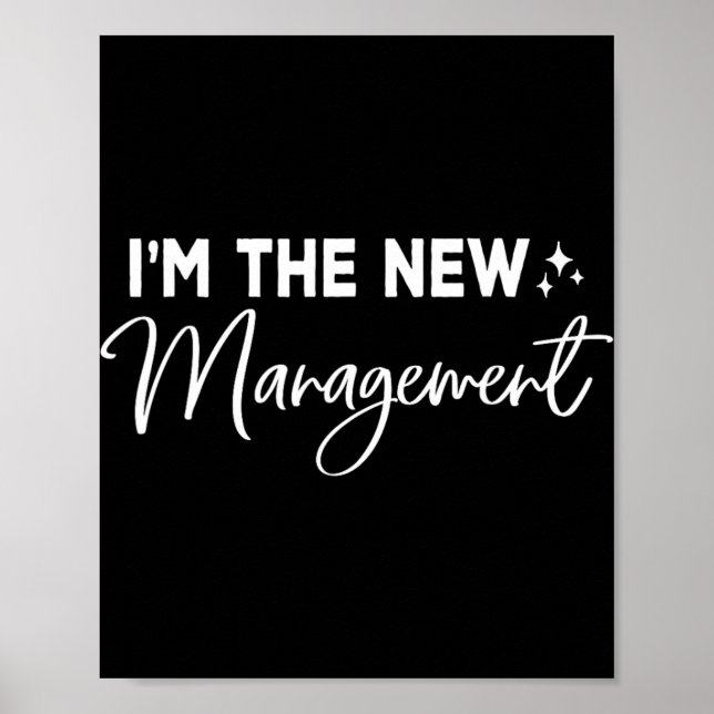 Poster Funny I'm The New Management Cute New Bride Honeym (Devant)