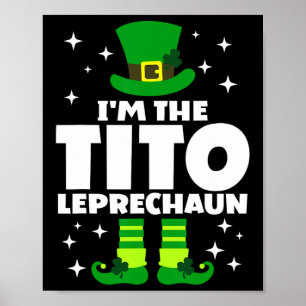 Poster Funny Irish Tito Leprechaun Happy Jour de la Saint