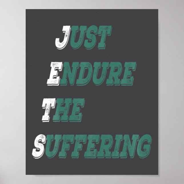 Poster Funny Jets Just Endure The Suffering New York Foot (Devant)