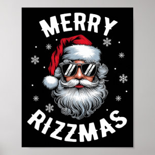 Poster Funny Joyeux Rizzmas Sigmas Enfants Ados École Chr