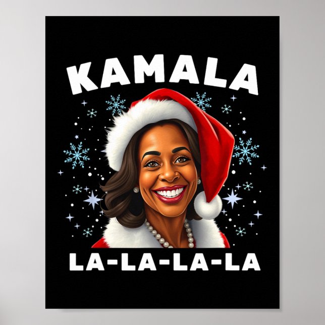 Poster Funny Kamala Harris 2024 Christmas Comma La Men Wo (Devant)
