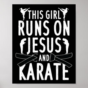 Poster Funny Karate Design Pour Femmes Filles Karate Mart