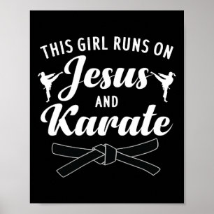 Poster Funny Karate Design Pour Femmes Filles Karate Mart