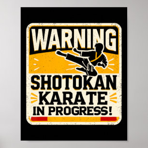 Poster Funny Karate Fighter Martial Arts Shotokan Karatek