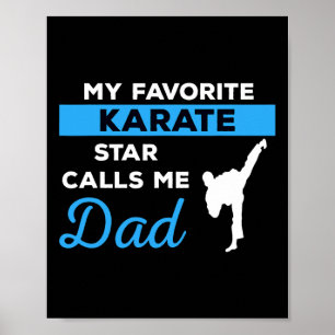 Poster Funny Karate Papa Martial Arts Combattez Chemise C