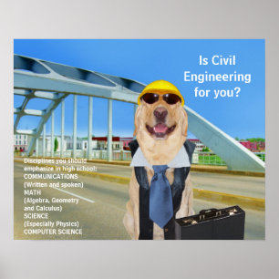 Poster Funny Lab Science Engineering