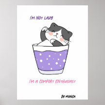 Funny Lazy Chat Sarcastique Humour mème Texte pers