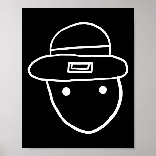 Poster Funny Leprechaun Amateur Sketch meme Irish St Part (Devant)