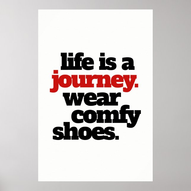 Poster Funny Life is a Journey ... (Devant)