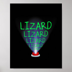 Poster Funny Lizard Trending Meme