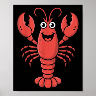Poster Funny Lobster Art For Men Women Kids Toddlers Lobs